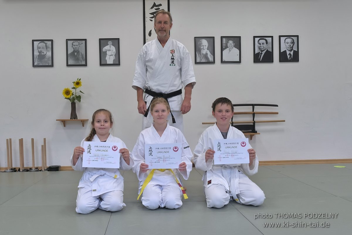 Karate Kids Kyu Prüfungen 24. und 28. Juli 2023