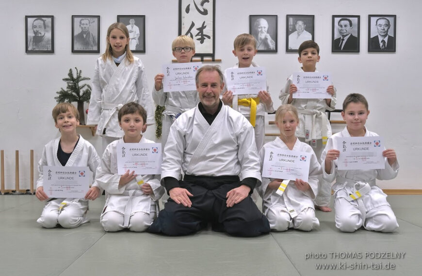 Aikidô Kids Kyû Prüfungen 21.12.2023