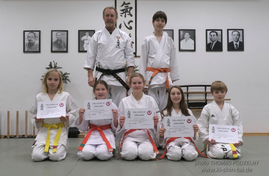 Karate Kids Kyû Prüfungen 22.12.2023