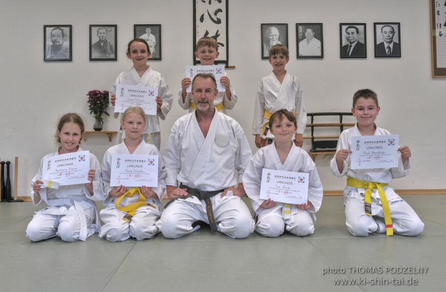 Aikidô Kids Kyû Prüfungen 23.7.2024