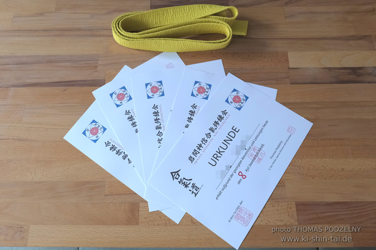 Aikidô-Kids Kyû Prüfungen am 29.7.2025