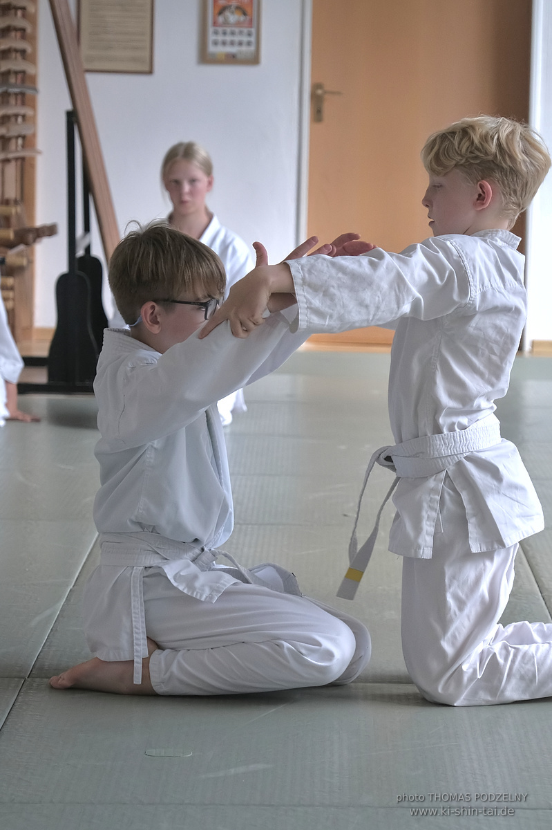 Aikidô-Kids Kyû Prüfungen am 29.7.2025