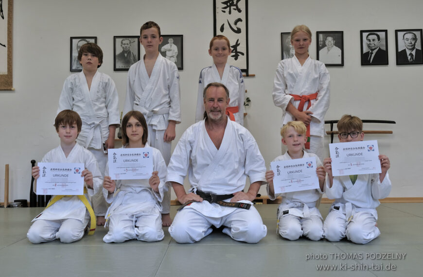 Aikidô-Kids Kyû Prüfungen am 29.7.2025