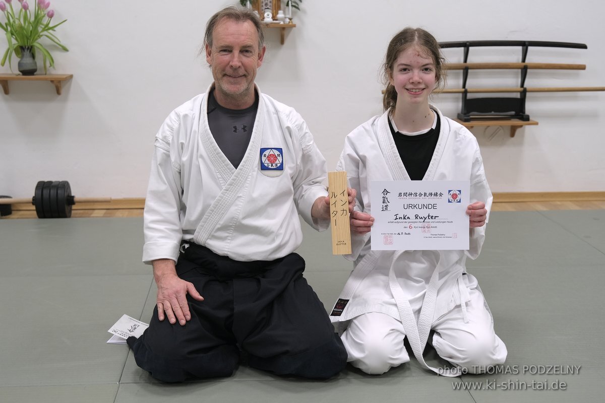 Aikido 6.Kyu Prüfung Inka 