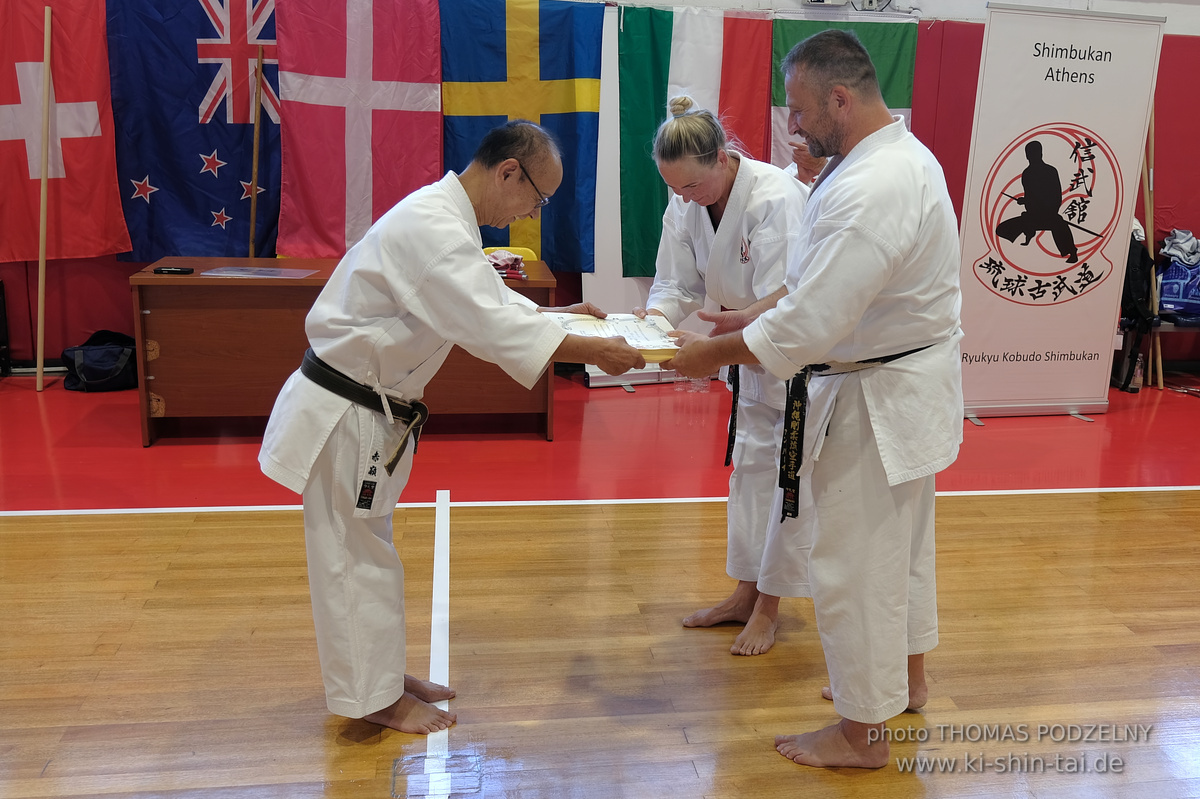 Ryûkyû Kobudô Lehrgang mit Kaichô Hiroshi Akamine in Athen 4.-6.7.2025