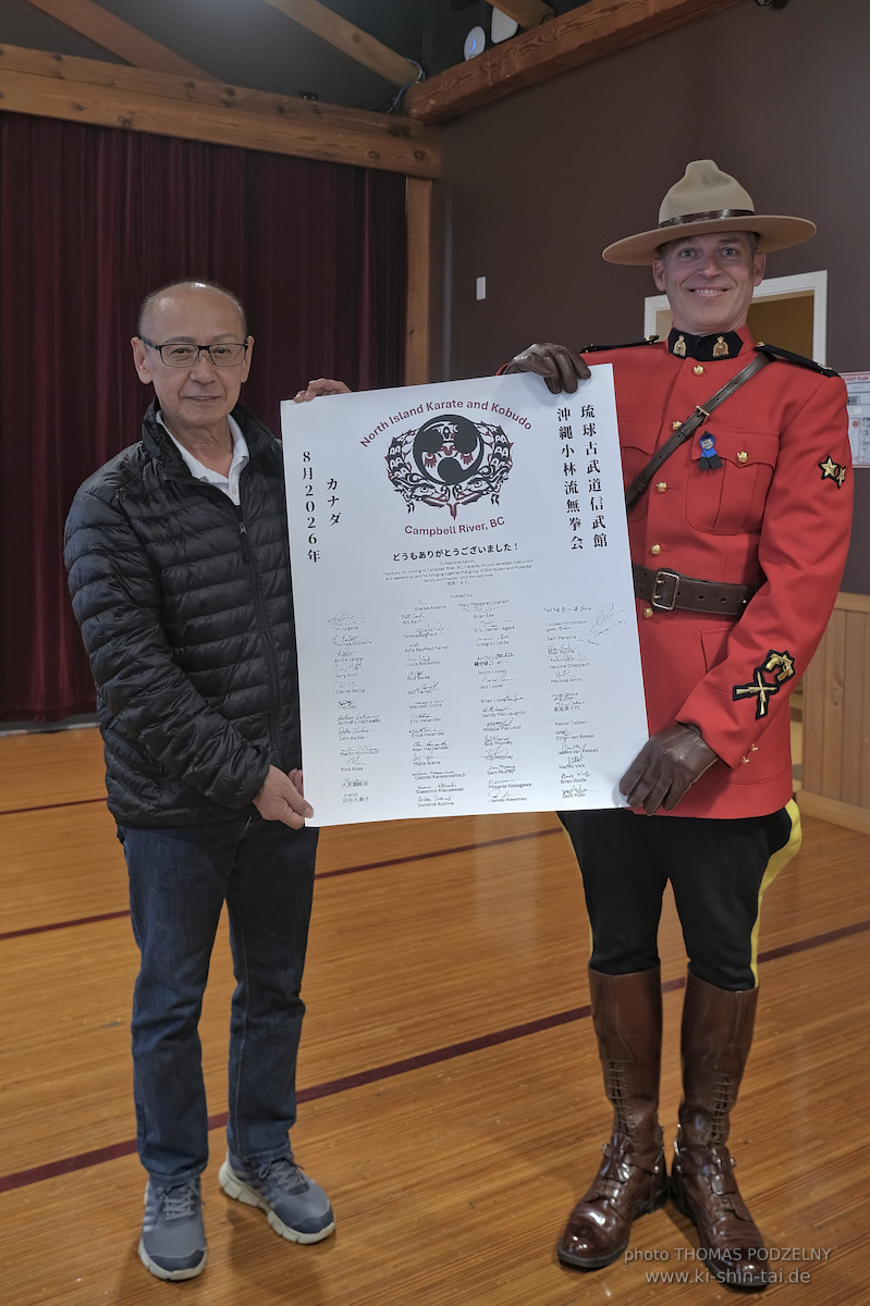 Ryûkyû Kobudô Lehrgang mit Kaichô Hiroshi Akamine in Capbell River/Kanada 27.-30.8.2026
