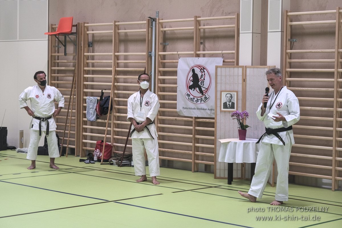 Ryukyu Kobudo Lehrgang Kaicho Hiroshi Akamine Wien 29.4.-1.5.2022 