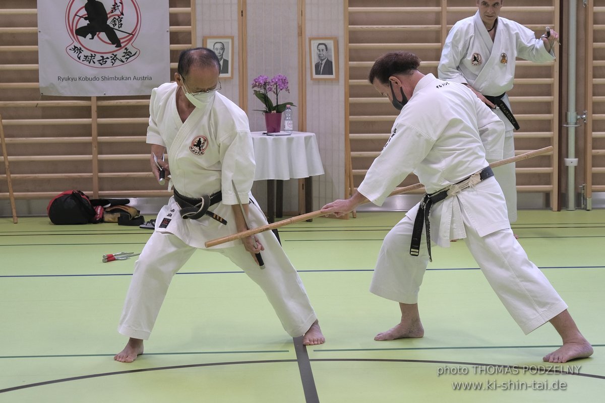 Ryukyu Kobudo Lehrgang Kaicho Hiroshi Akamine Wien 29.4.-1.5.2022 