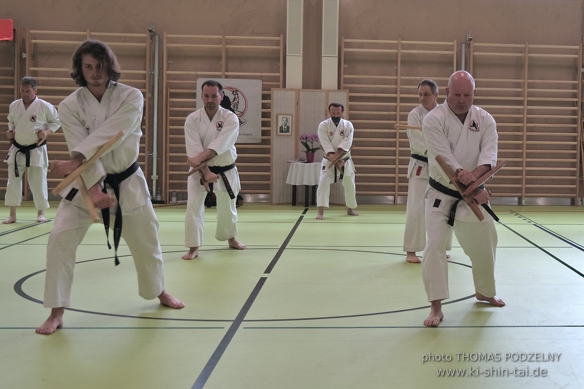 Ryukyu Kobudo Lehrgang Kaicho Hiroshi Akamine Wien 29.4.-1.5.2022 