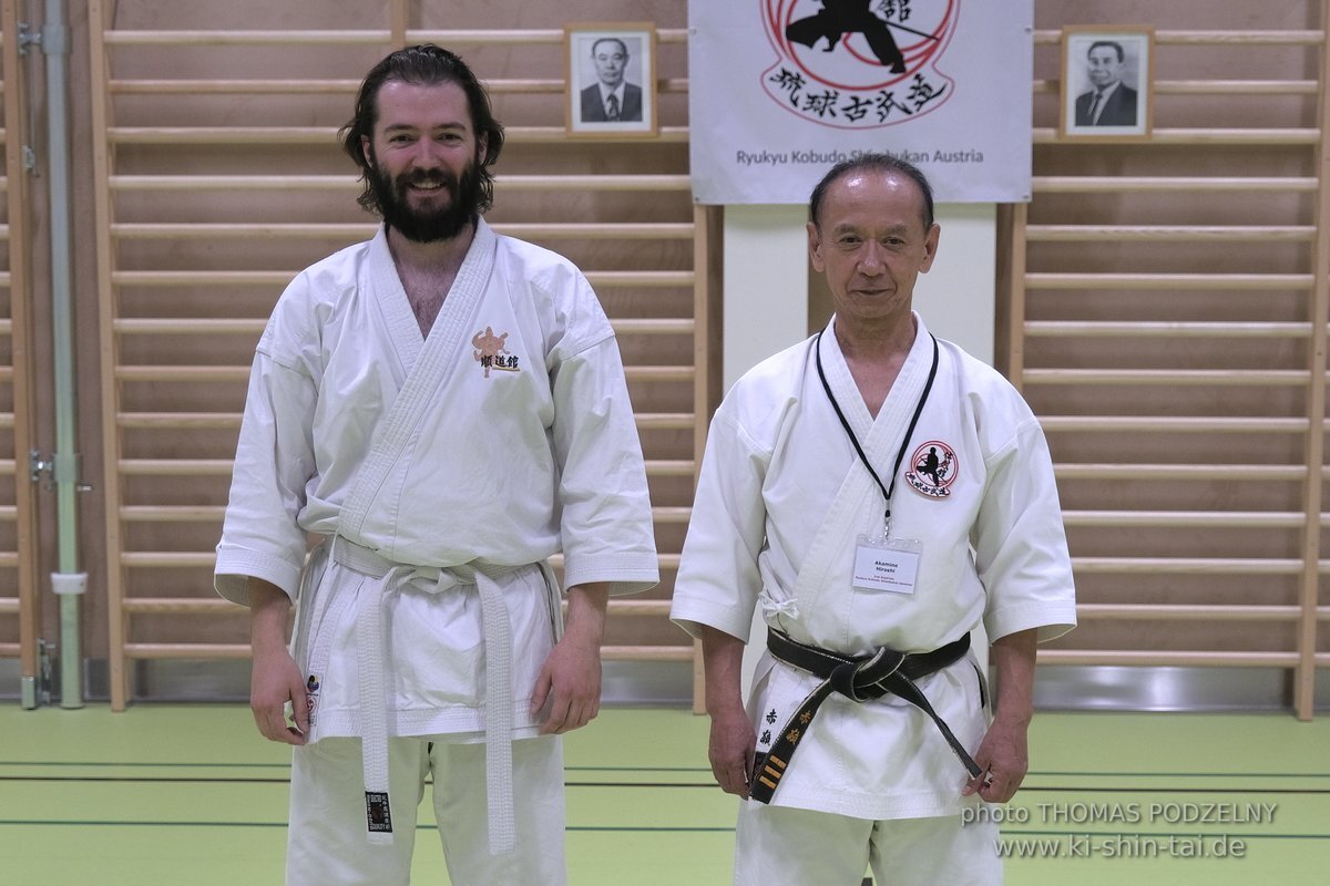 Ryukyu Kobudo Lehrgang Kaicho Hiroshi Akamine Wien 29.4.-1.5.2022 