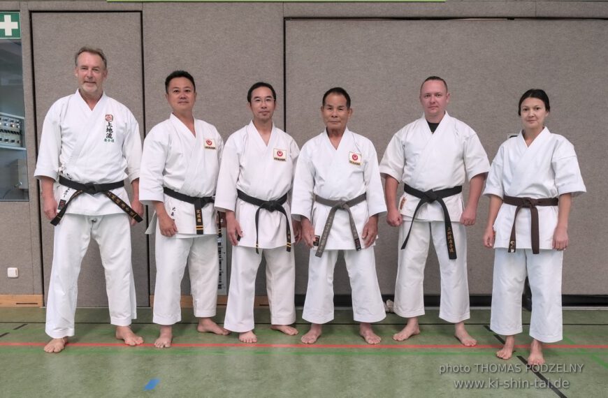 BKB Tag 2023 Ingolstadt mit Masanari Kikugawa 10.Dan, Koyu Higa 7.Dan und Sadanao Uechi 7.Dan aus Okinawa