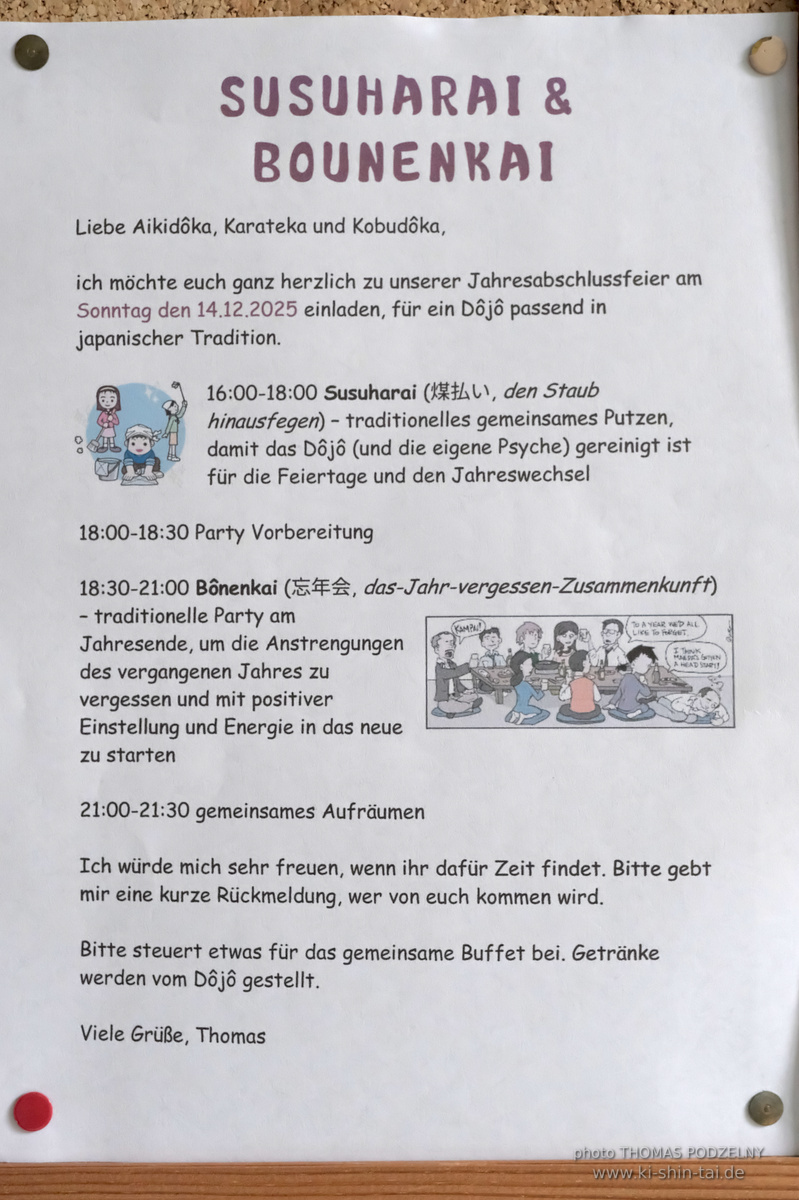 Susuharai und Bônenkai 2025