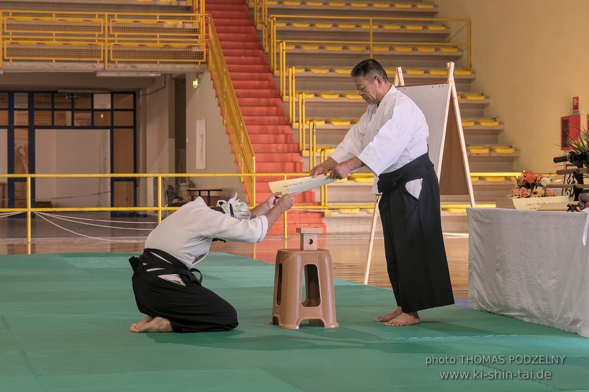 Dento Iwama Ryu Aikido Seminar mit Hitohira Saito Sensei Modica (Sizilien) 29.9.-1.10.2023