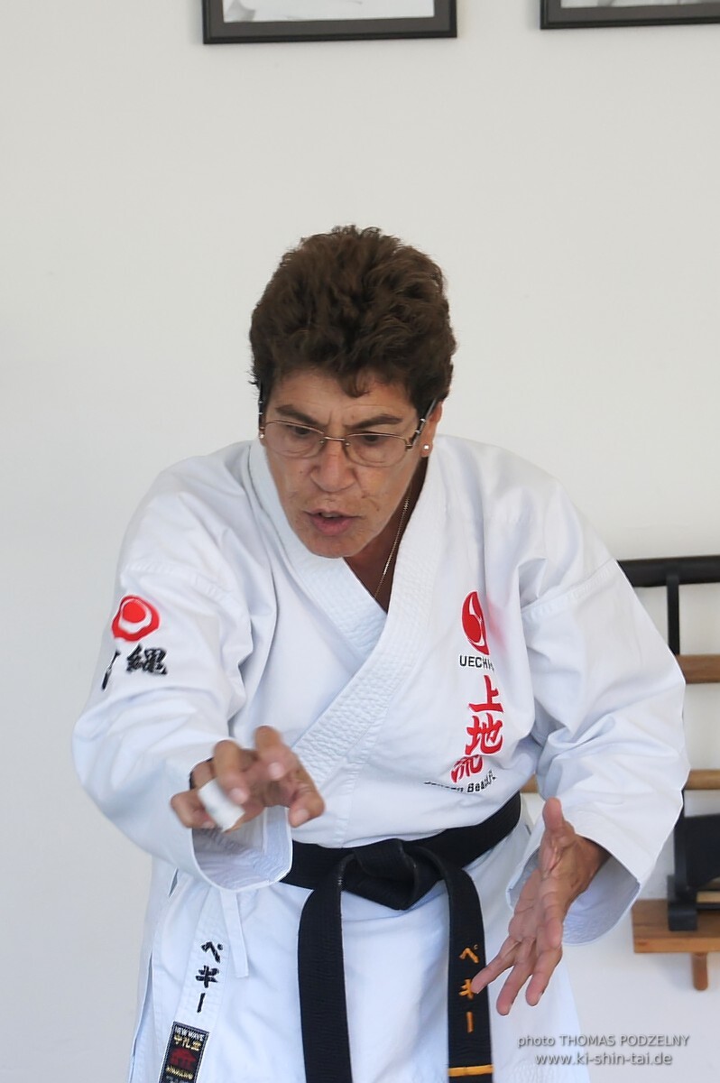Uechiryu Karate Lehrgang mit Peggy Hess 7.Dan aus Florida/USA am 18.7.2016 