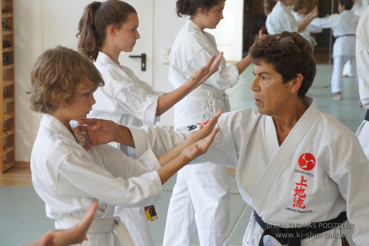 Uechiryu Karate Lehrgang mit Peggy Hess 7.Dan aus Florida/USA am 18.7.2016 