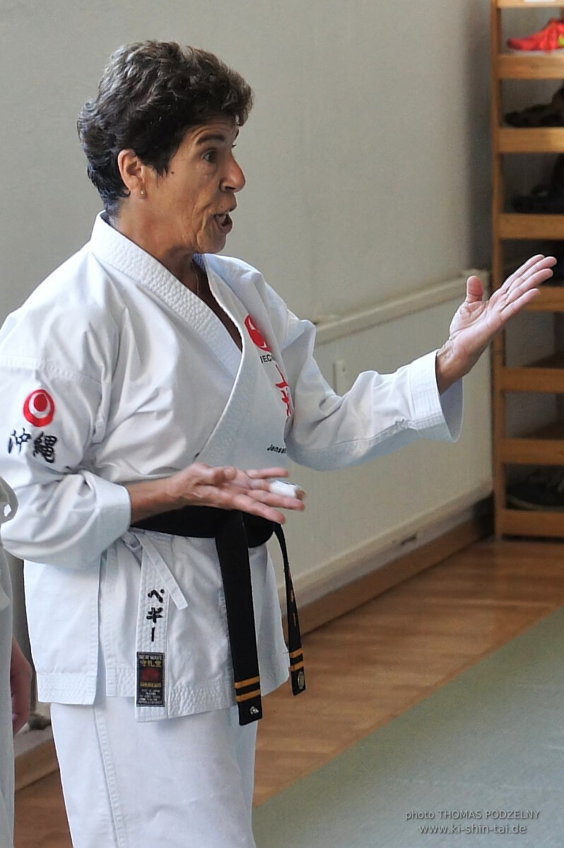 Uechiryu Karate Lehrgang mit Peggy Hess 7.Dan aus Florida/USA am 18.7.2016 
