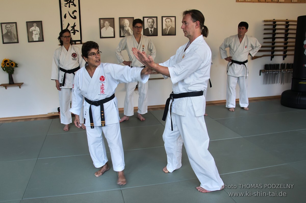 Uechiryu Karate Lehrgang mit Peggy Hess 7.Dan aus Florida/USA am 18.7.2016 
