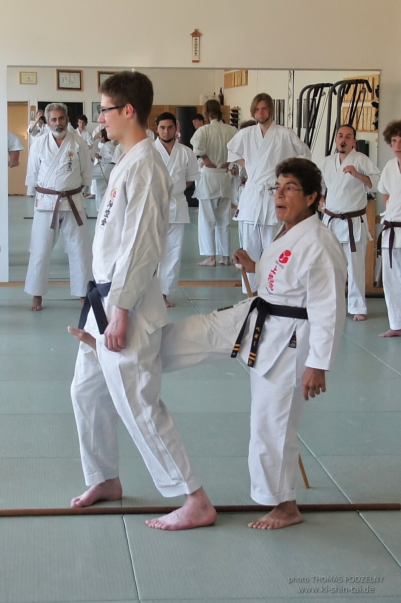 Uechiryu Karate Lehrgang mit Peggy Hess 7.Dan aus Florida/USA am 18.7.2016 