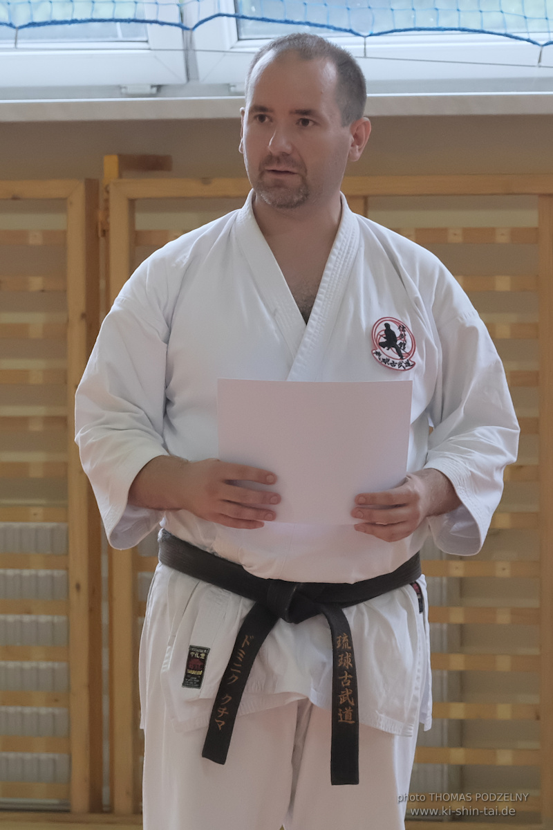 Ryûkyû Kobudô Lehrgang mit Thomas Podzelny 6.Dan in Krakau/Polen 12.-14.9.2025 