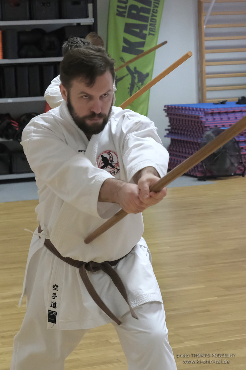 Ryûkyû Kobudô Lehrgang mit Thomas Podzelny 6.Dan in Torun/Polen 16.-18.1.2026